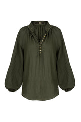 Golab Blouse - Khaki (Limited Edition) Tops - Blouse Rosewater House