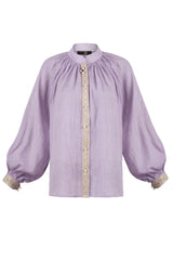 Niloufar Blouse - Lilac Tops - Blouse Rosewater House