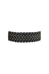 Black Gisou Belt - Black & Gold Accessory - Belts Rosewater House 