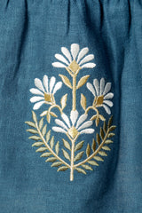 Ayan Skirt - Blue Bottoms - Skirts Rosewater House