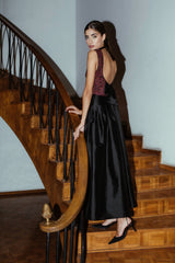 Yass Taffeta Ball Skirt - Black Long Skirts Rosewater House