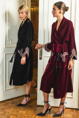Termeh Robe - Burgundy Rosewater House