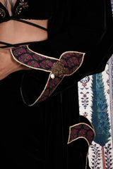 Termeh Robe - Burgundy Rosewater House