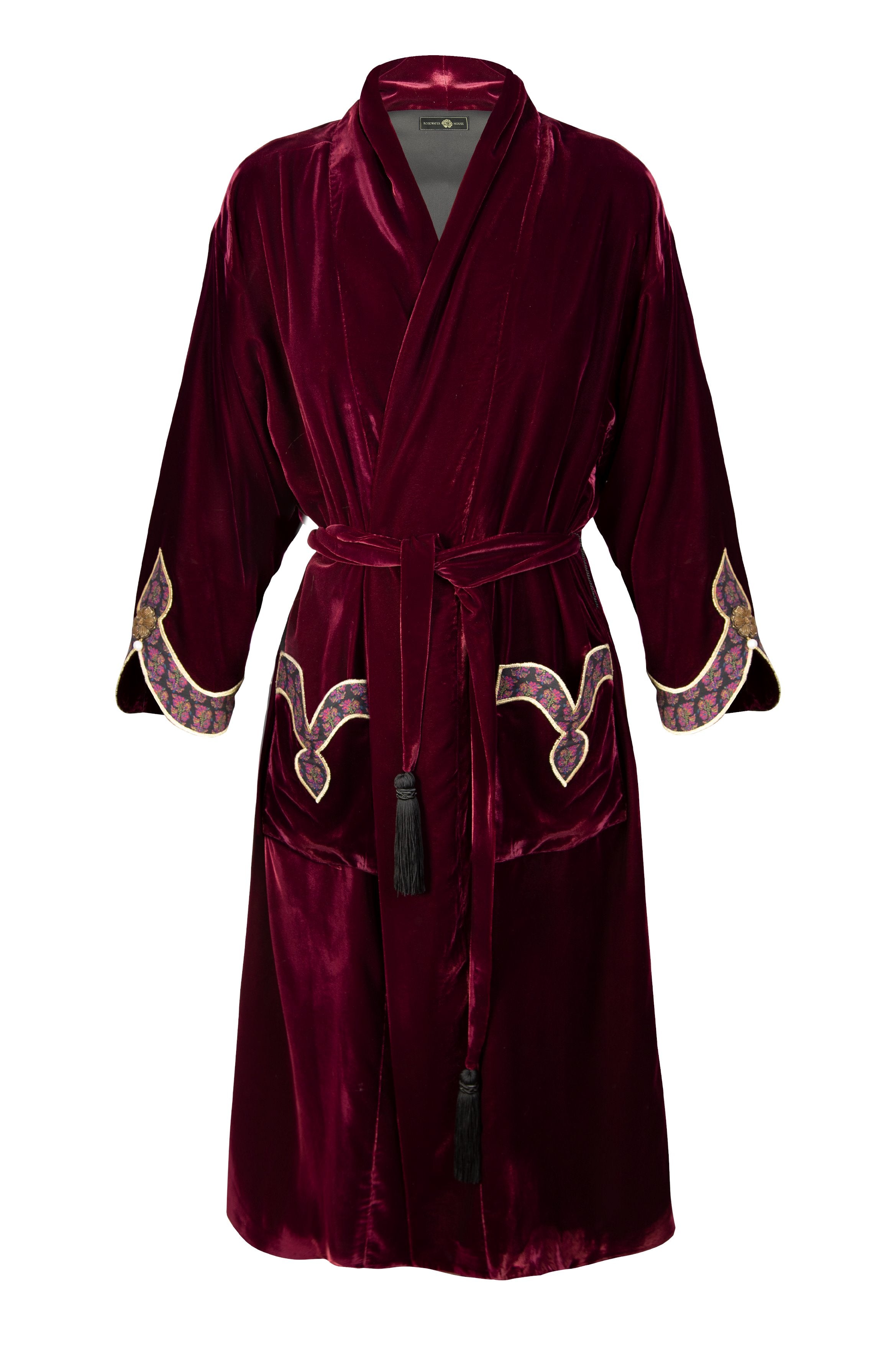 Termeh Robe - Burgundy Rosewater House