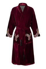 Termeh Robe - Burgundy Rosewater House 