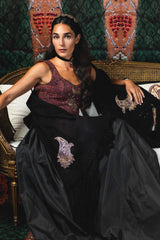 Sermeh Paisley Shawl - Black Rosewater House