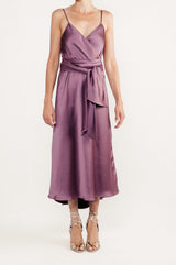 Ojas Wrap Dress - Mauve Dresses Rosewater House