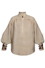 Carnation Blouse - Sand Tops - Blouse Rosewater House