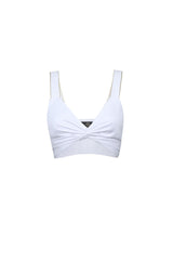 Sarah Crop Top - White Tops Rosewater House