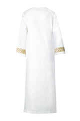 Taj Kaftan - White Dresses - Kaftans & Casuals Rosewater House