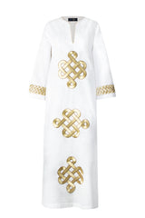 Taj Kaftan - White Dresses - Kaftans & Casuals Rosewater House 