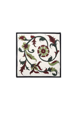 Hand-Painted Napkins - Bordeaux & Green RoseWaterHouse