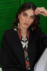 Gileva Blouse - Black Tops-Blouse Rosewater House