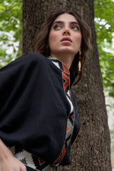 Gileva Blouse - Black Tops-Blouse Rosewater House