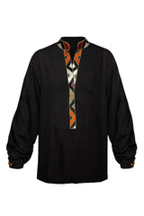 Gileva Blouse - Black Tops-Blouse Rosewater House