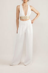Pillar Pant - Ivory Rosewater House