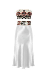 Jahan Bustier Set - Black & Brick Tops Rosewater House