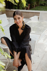 Golab Blouse - Black Tops-Blouse Rosewater House
