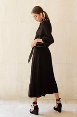 Golab Blouse - Black Tops-Blouse Rosewater House