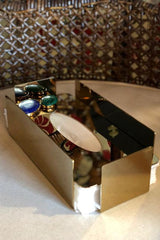 Tissue box - gold Rosewater House