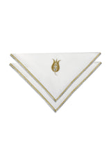 Embroidered "Laleh" Napkins Rosewater House