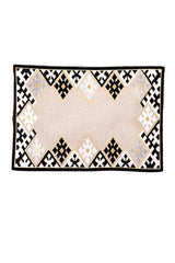Hand-Embroidered Placemats - Black RoseWaterHouse