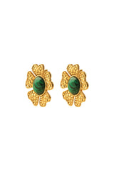 Sogol Earrings - Malachite earrings Rosewater House 