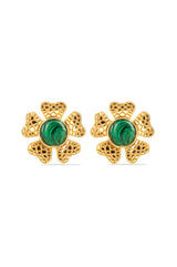 Sogol Earrings - Malachite earrings Rosewater House