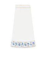 Lola Skirt - Lola Embroidered Offwhite & Yellow Bottoms - Skirts Rosewater House