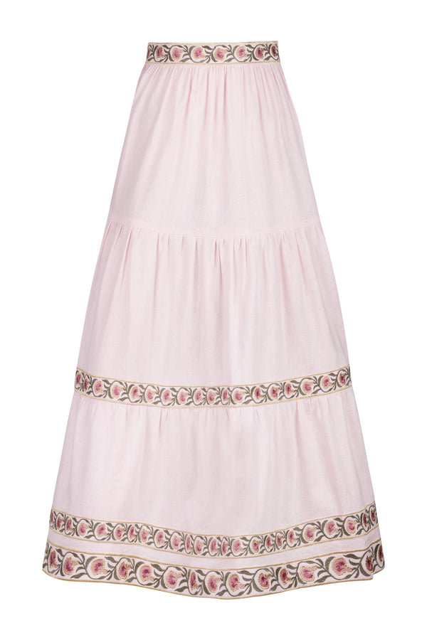 Carnation Ruffle Skirt - Pink Bottoms - Skirts Rosewater House 
