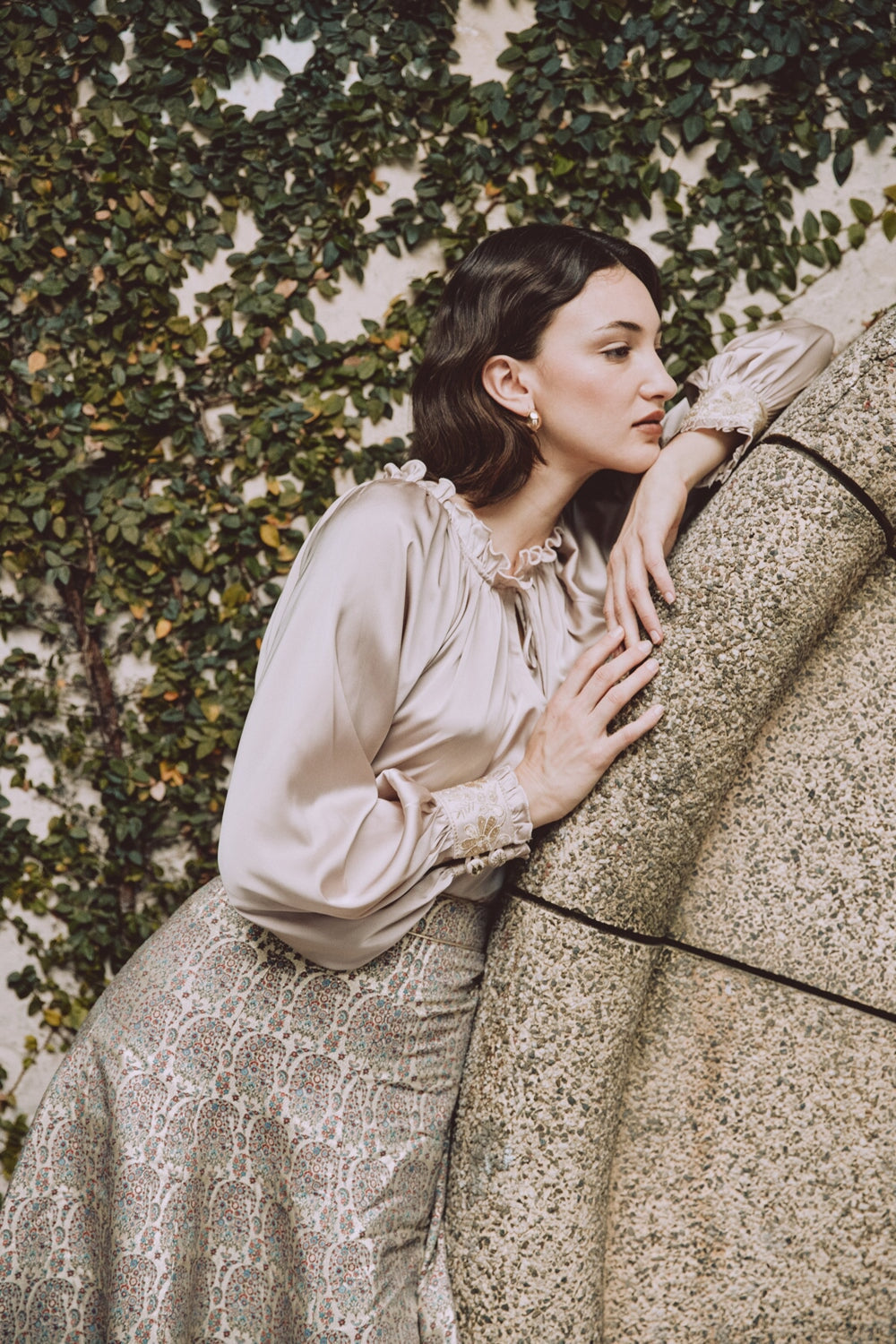 Chiara Blouse - Gold Tops - Blouse Rosewater House