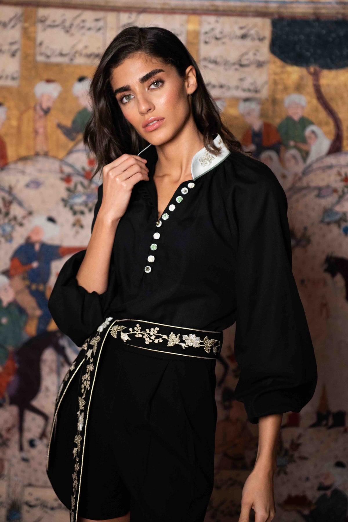 Ivy Blouse - Black Rosewater House