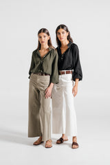 Golab Blouse - Khaki (Limited Edition) Tops - Blouse Rosewater House 