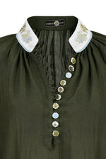 Ivy Blouse - Khaki Rosewater House