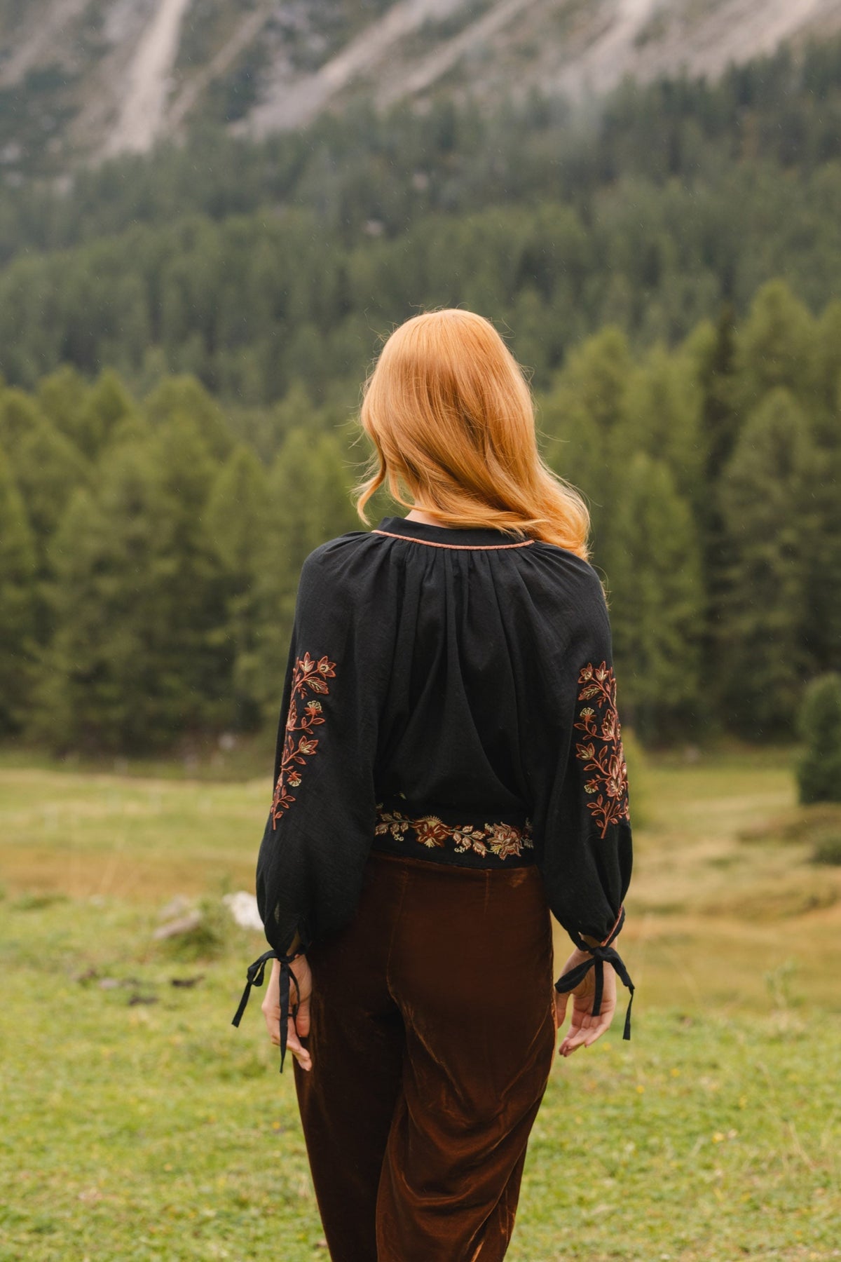 Pardis Blouse - Barg Embroidery Tops - Blouse Rosewater House 