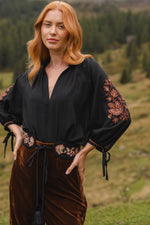 Pardis Blouse - Barg Embroidery Tops - Blouse Rosewater House 