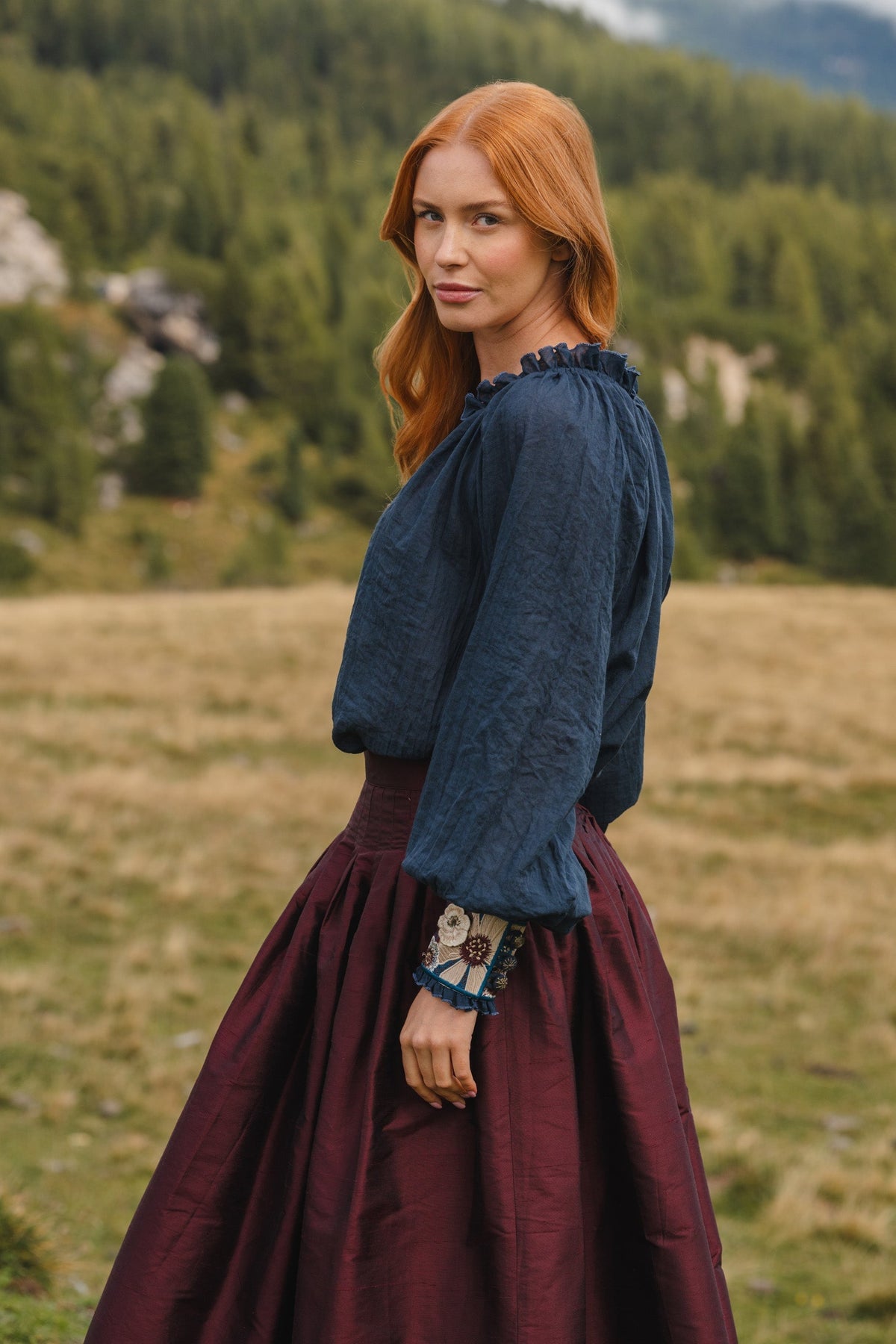 Yas Skirt - Tafetta Bottoms - Skirts Rosewater House 