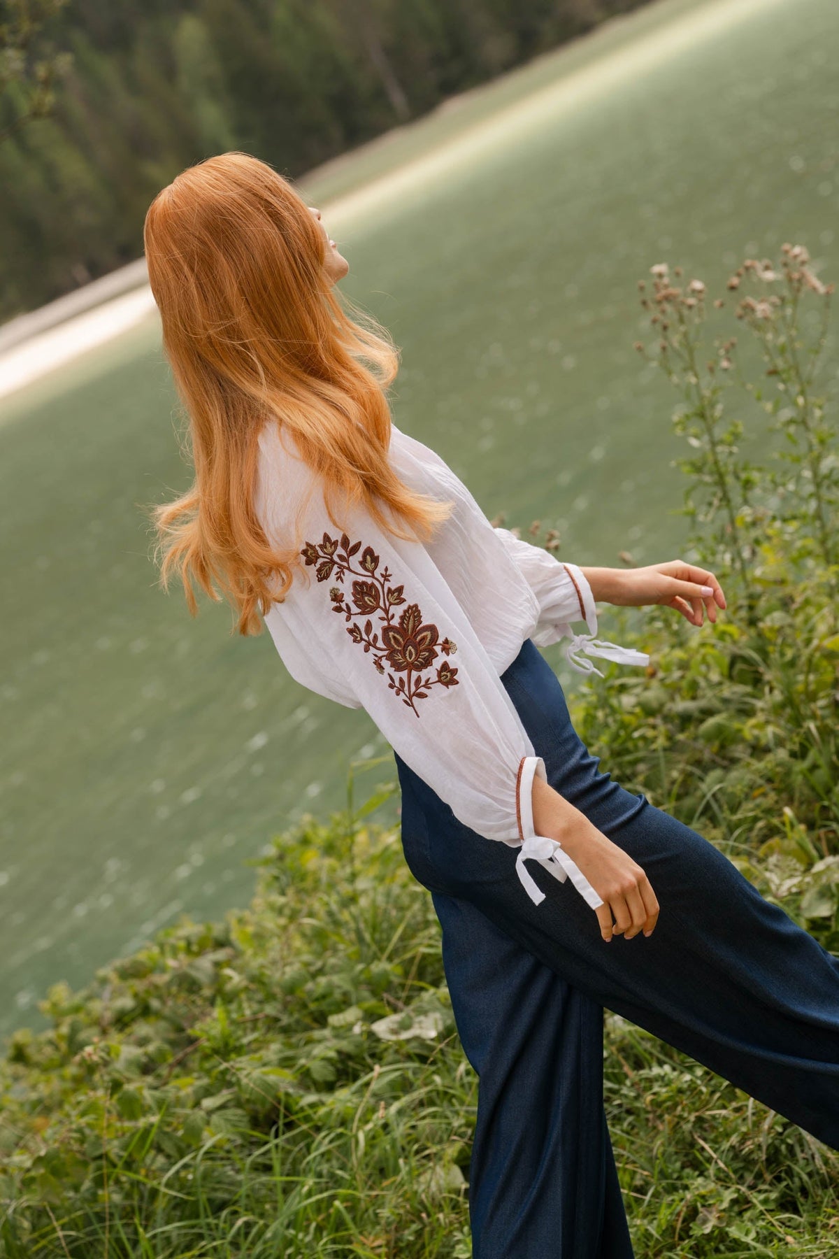 Pardis Blouse - Barg Embroidery Tops - Blouse Rosewater House 