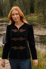 Coco Jacket - Velvet Outerwear - Blazer & Jackets Rosewater House 