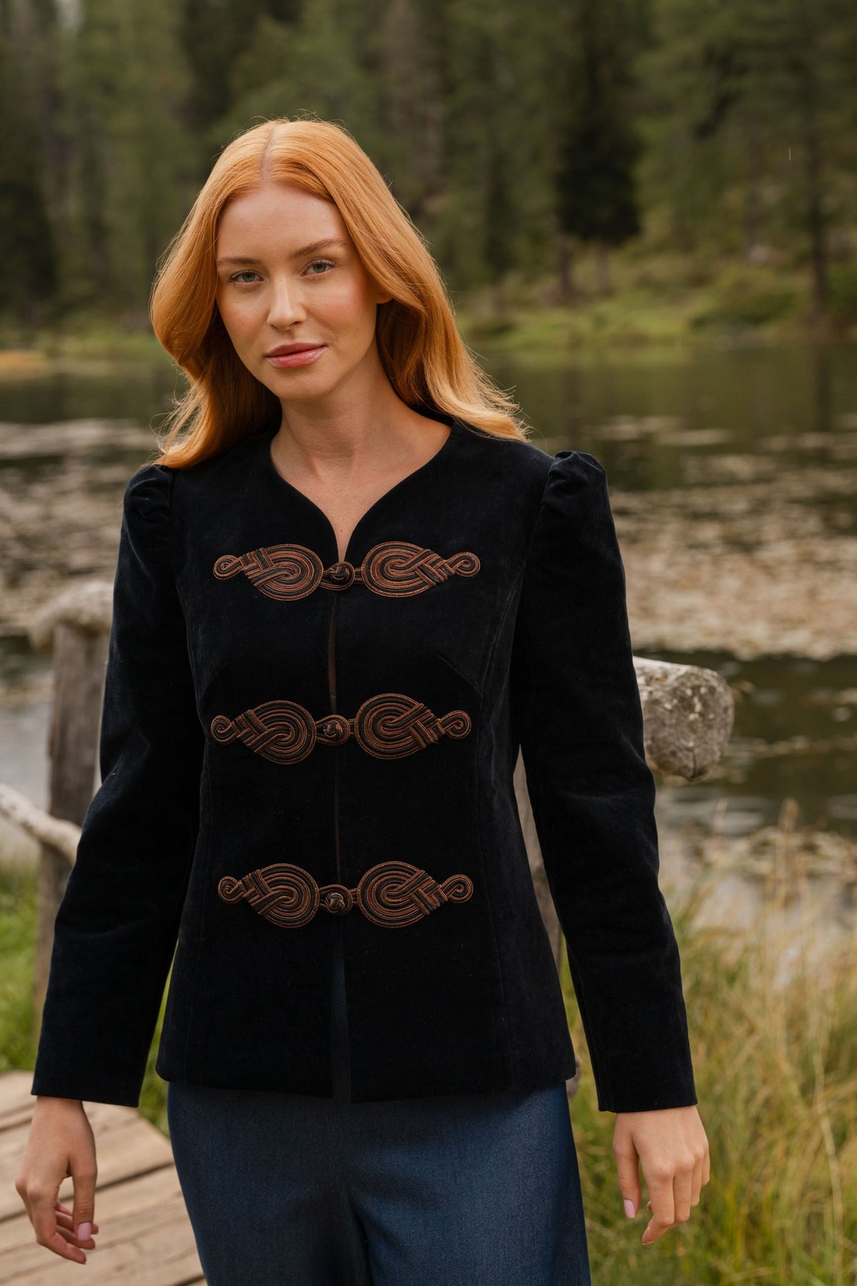Coco Jacket - Velvet Outerwear - Blazer & Jackets Rosewater House 