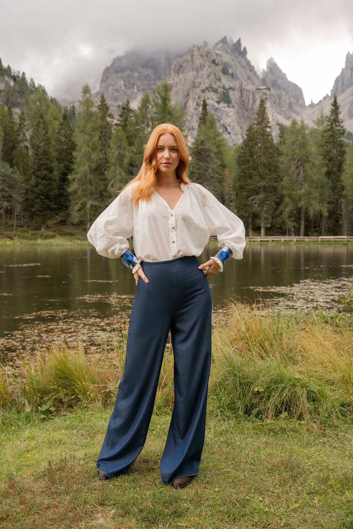 Raha Pants - Denim Bottoms - Pants Rosewater House 