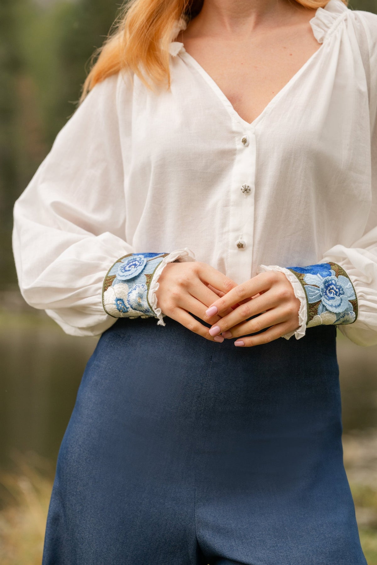 Raha Pants - Denim Bottoms - Pants Rosewater House 