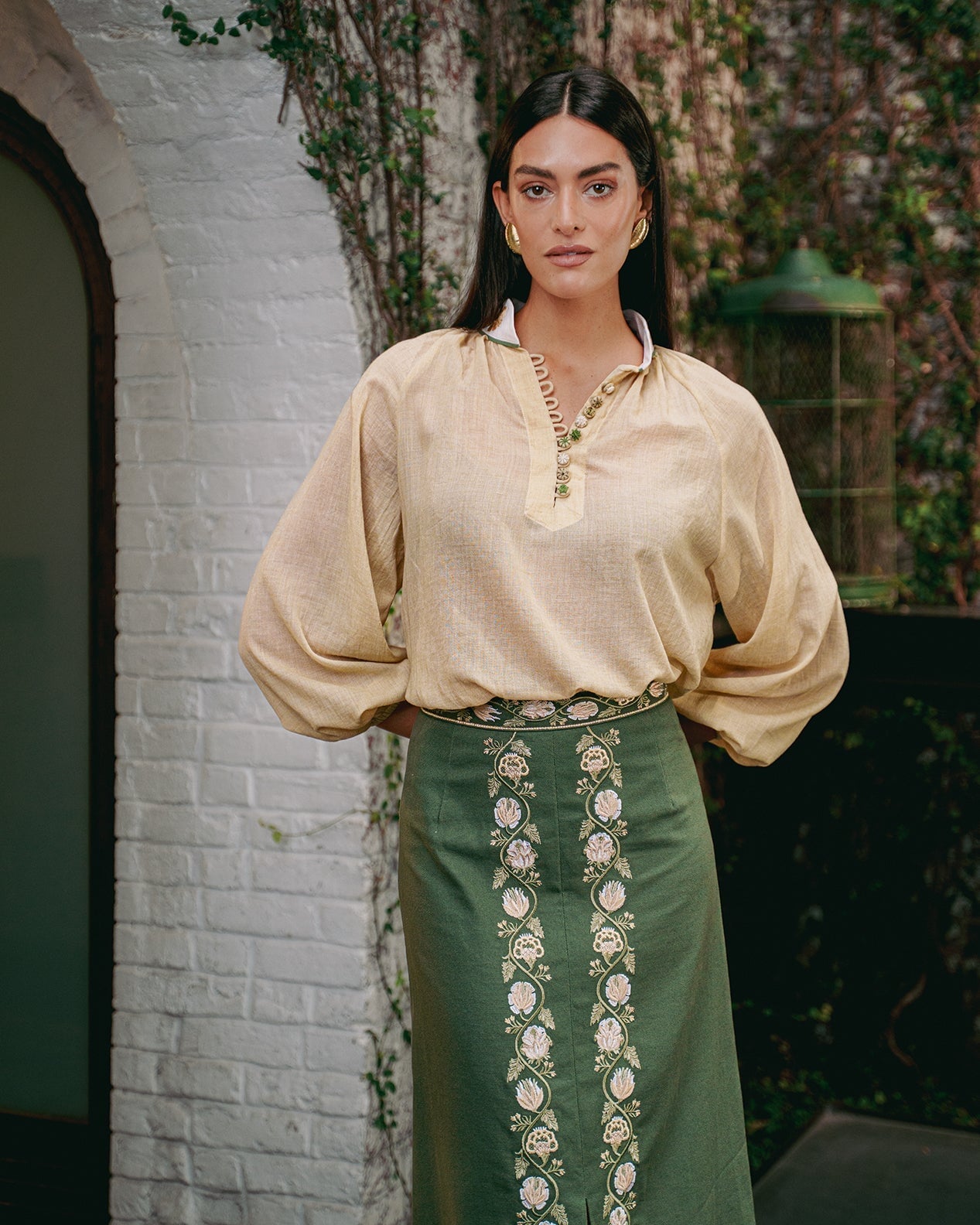 Ania Blouse - Sand Tops - Blouse Rosewater House