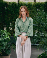 Ania Blouse - Green Tops - Blouse Rosewater House