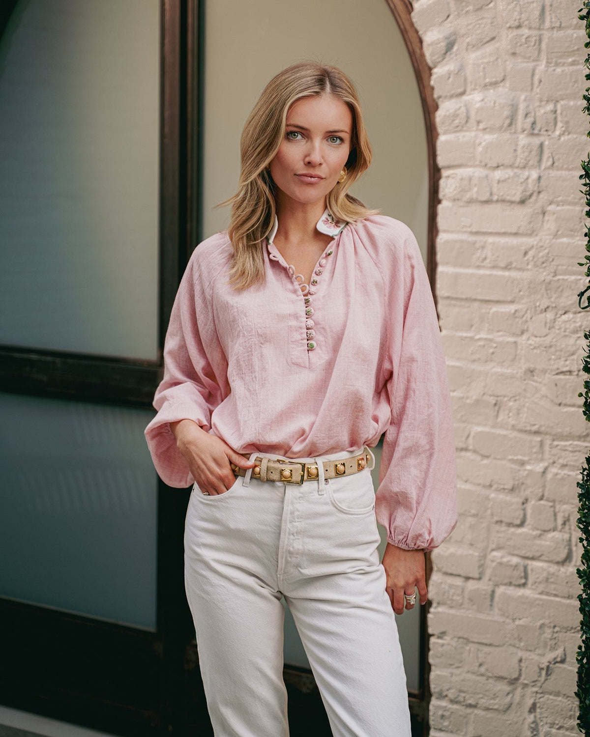 Ania Blouse - Pink Tops - Blouse Rosewater House
