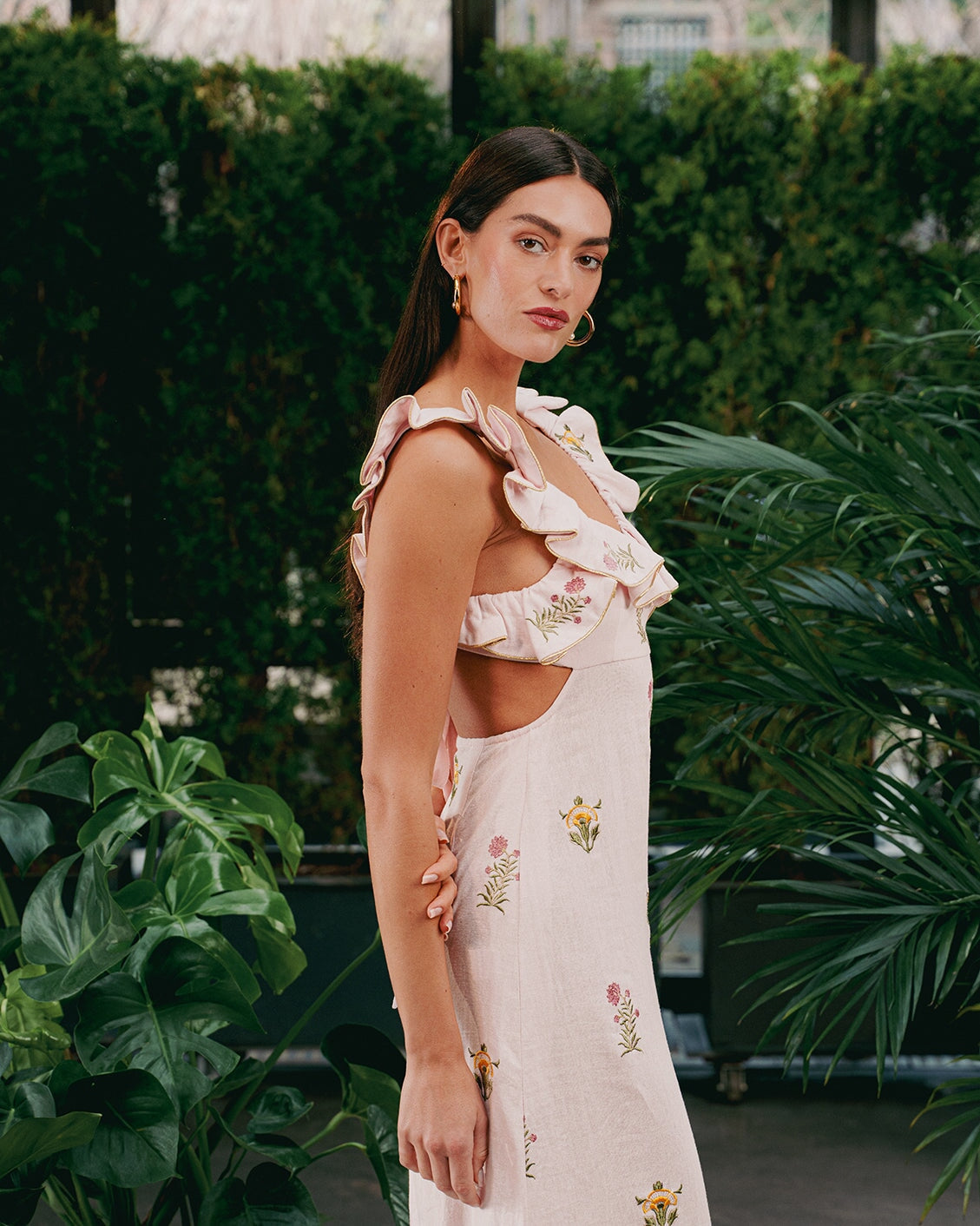 Malika Dress - Fiona Embroidery Dresses - Midi Rosewater House 