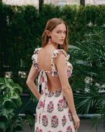Malika Dress - Ghalamkar Fiona Blockprint Dresses - Midi Rosewater House 