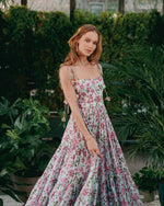 Sara Maxi Dress - Golestan Printed Voile Turquoise Dresses - Maxi Rosewater House
