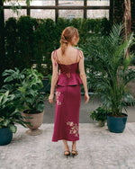 TiTi Top - Golestan embroidery Pink & Raspberry Tops - Blouse Rosewater House