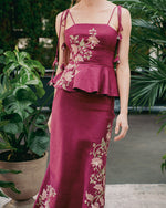 TiTi Top - Golestan embroidery Pink & Raspberry Tops - Blouse Rosewater House